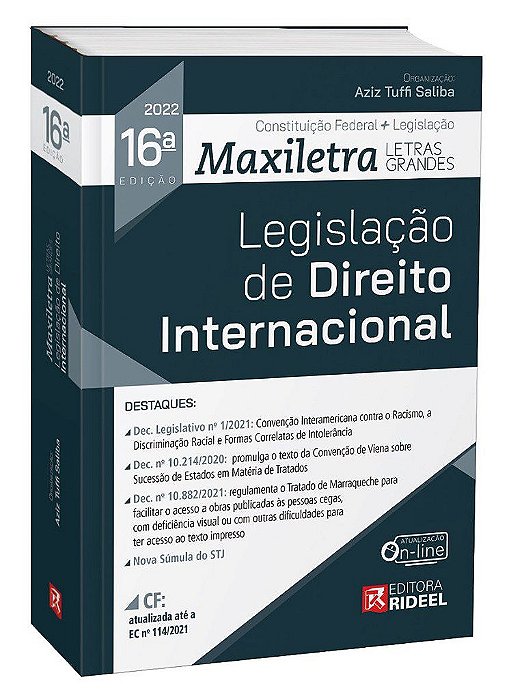 Livro Legislacao de Direito Internacional - Saliba