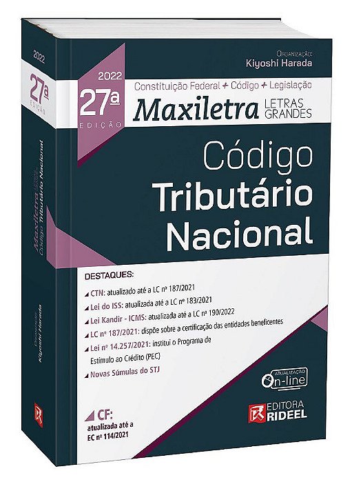 Livro Codigo Tributario Nacional - Harada