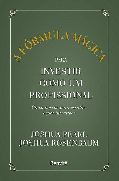 Livro A Fórmula Mágica para Investir Como Um Profissional:  Pearl
