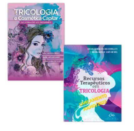 Livro Box Tricologia Cosmética Capilar e Tricologia Recursos Terapêuticos