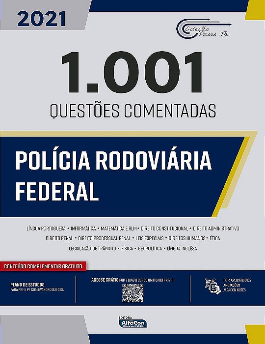 Livro 1001 Questões Comentadas: Policia Rodoviária Federal