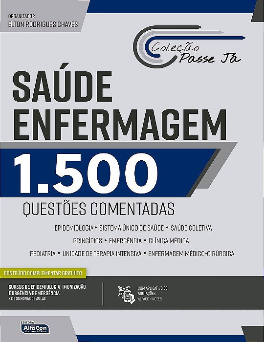 Livro Saúde Enfermagem 1500 Questões Comentadas - Alfacon