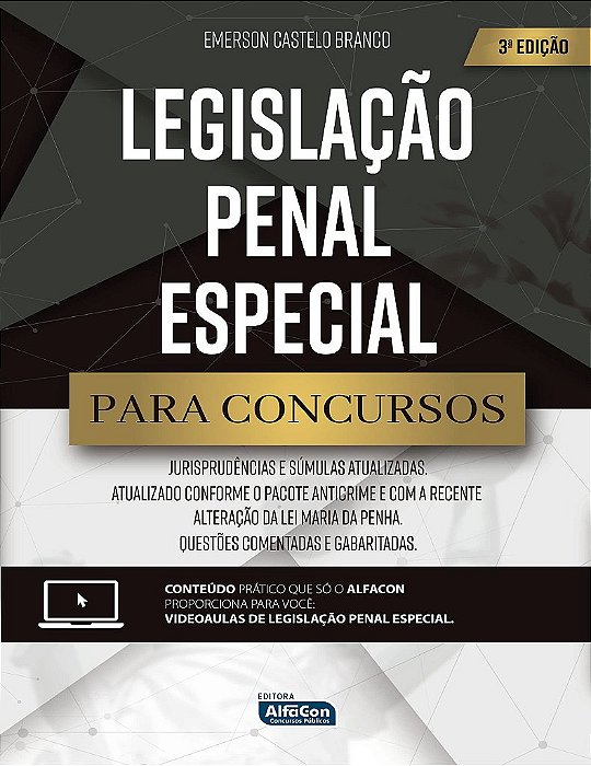 Livro Legislação Penal Especial Para Concursos - Castelo Branco - Alfacon