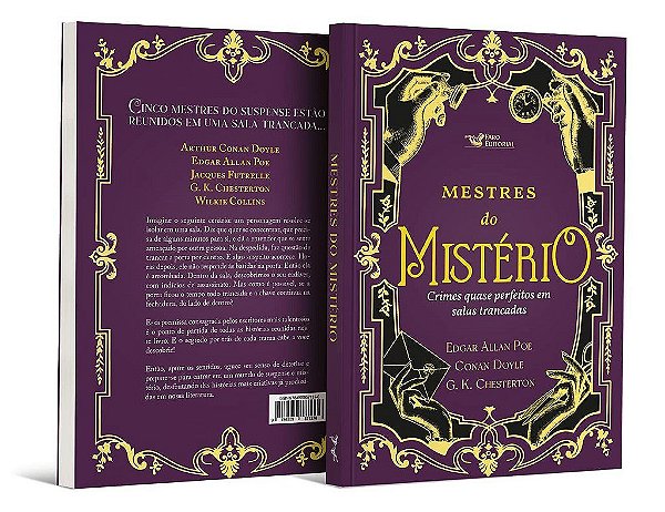 Livro Mestre do Misterio -  Crimes Quase Perfeitos em Salas Trancadas - Poe/doyle/chesterton