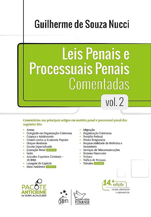 Livro Leis Penais e Processuais Penais Comentadas - Vol. 2 - Nucci - Forense