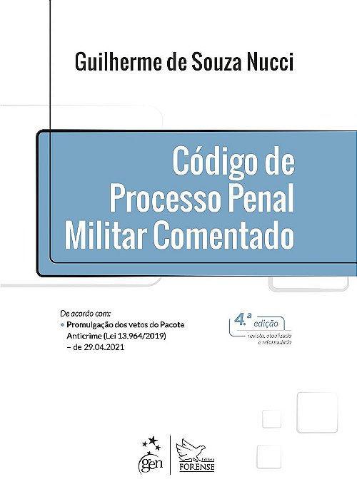 Livro Código de Processo Penal Militar Comentado  Nucci