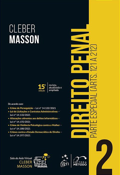 Livro Direito Penal - Parte Especial (arts. 121 a 212) - Vol. 2 - Masson