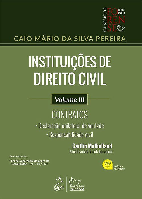 Livro Instituicoes de Direito Civil - Contratos - Pereira