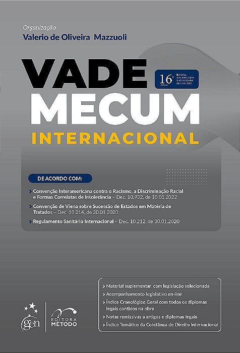 Livro Vade Mecum Internacional - Mazzuoli - Método