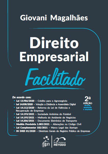 Livro Direito Empresarial Facilitado - Magalhães - Método