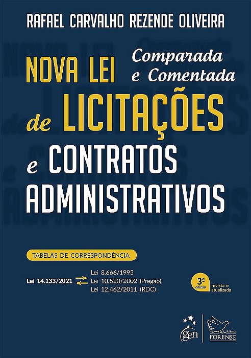 Livro Nova Lei de Licitações e Contratos Administrativos - Oliveira - Forense