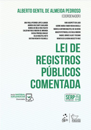 Livro Lei de Registros Públicos Comentada - Pedroso - Forense