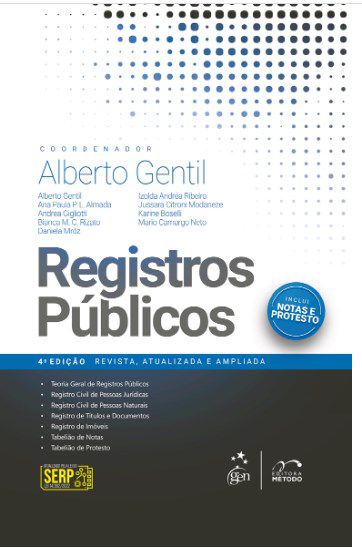 Livro Registros Públicos  Gentil