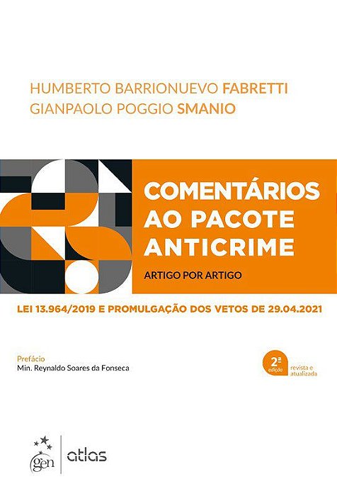 Livro Comentarios ao Pacote Anticrime - Fabretti/smanio