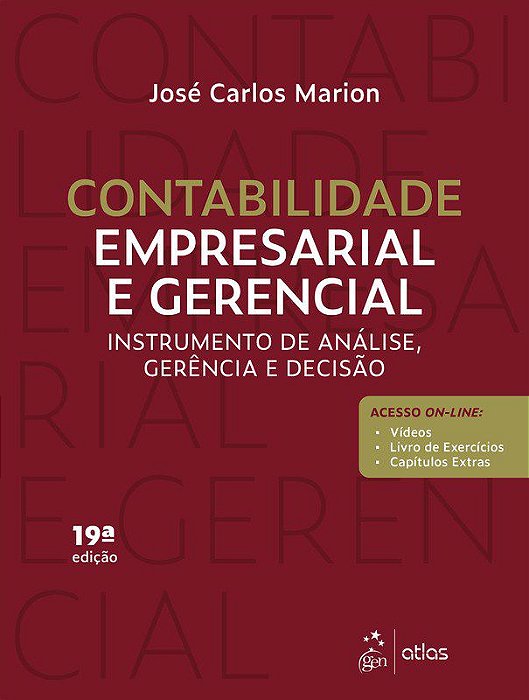Livro Contabilidade Empresarial e Gerencial - Marion - Atlas