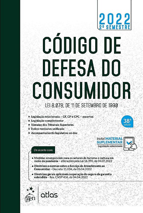 Livro Codigo de Defesa do Consumidor - Equipe Atlas
