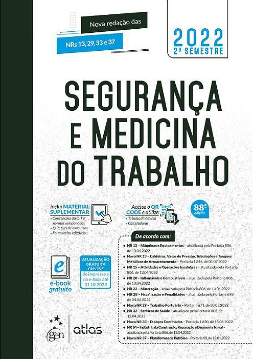 Livro Seguranca e Medicina do Trabalho - Equipe Atlas