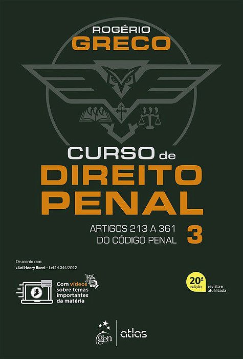 Livro Curso de Direito Penal: Vol. 3 - Greco