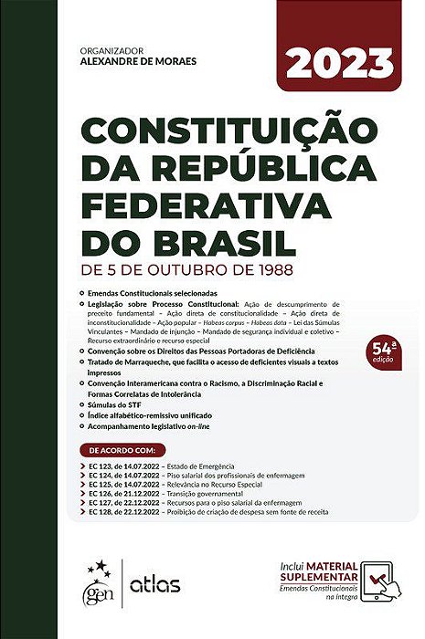 Livro Constituicao da Republica Federativa do Brasil: de 5 de Outubro de 1988 - Moraes