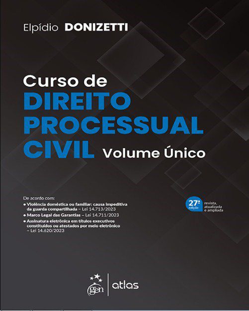 Livro Curso de Direito Processual Civil: Volume Unico - Donizetti  - Atlas