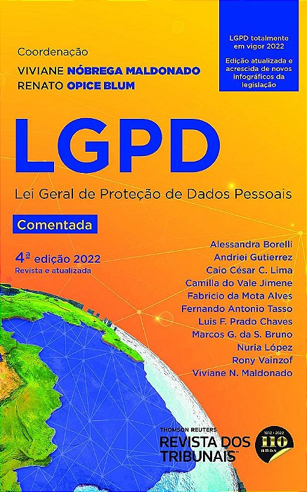 Livro Lgpd: Lei Geral de Proteção de Dados Pessoais Comentada - Maldonado - RT