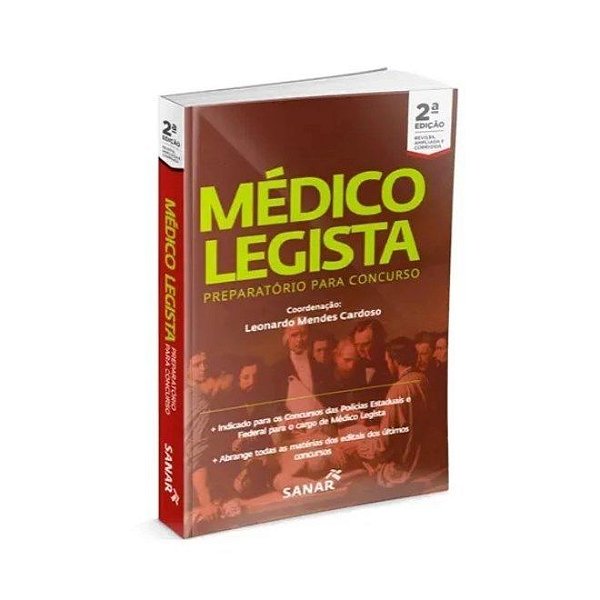Livro Médico Legista: Preparatório para Concurso - Cardoso - Sanar