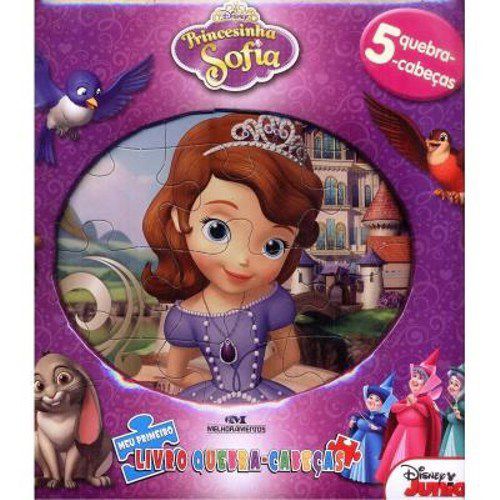Livro Princesinha Sofia - Meu Primeiro  Quebra-cabecas - Disney