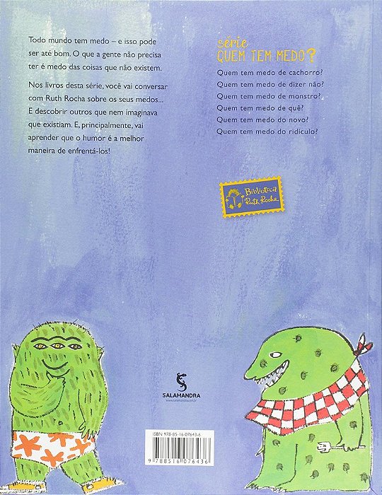 Livro Quem Tem Medo de Monstro  - Col. Quem Tem Medo - Rocha