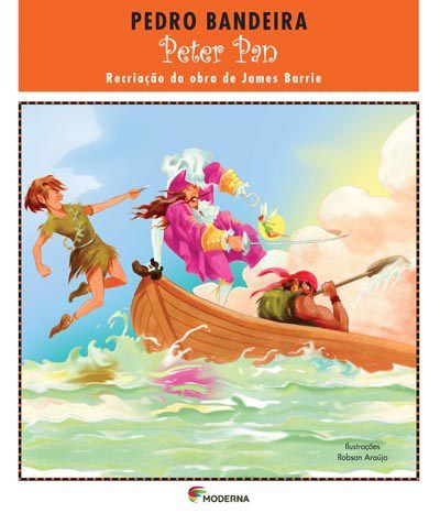 Livro Peter Pan Recriação da Obra de James Barrie - Bandeira - Moderna