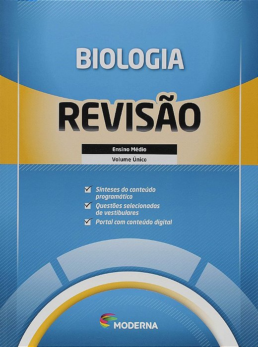 Livro Caderno de Revisão - Biologia - Volume Único - Moderna