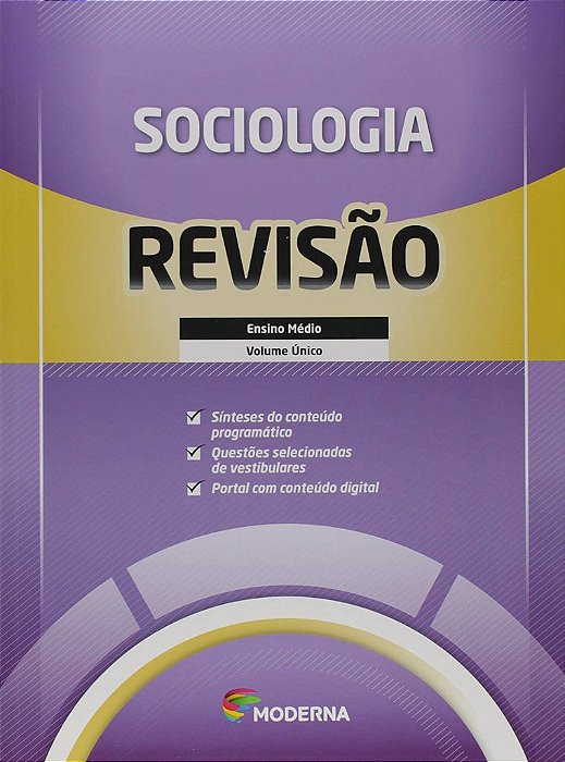 Livro Caderno de Revisao - Sociologia - Volume Unico - Editora Moderna