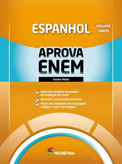 Livro Caderno Aprova Enem Espanhol - Volume Único - Moderna