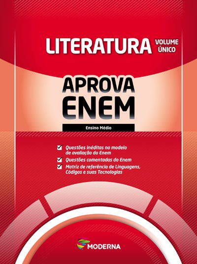 Livro Caderno Aprova Enem - Literatura - Volume Unico - Editora Moderna