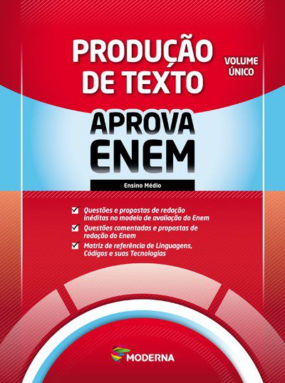 Livro Caderno Aprova Enem Produção de Texto - Volume Unico - Moderna