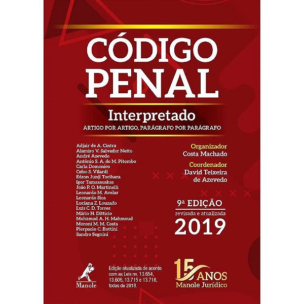 Livro Código Penal Interpretado - Costa Machado - Manole