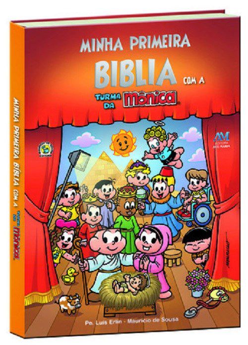 Livro Minha Primeira Biblia Com A Turma Da Monica Grande - Ave Maria