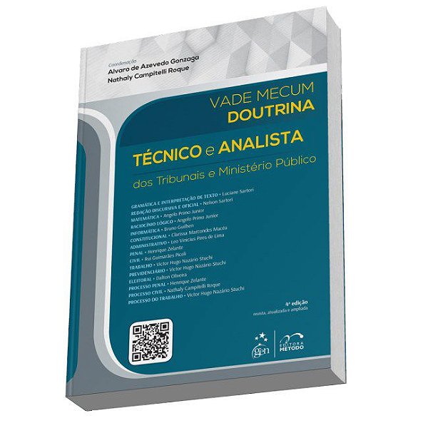 Livro Vade Mecum Doutrina Tecnico e Analista - dos Tribunais e Ministerio Publico - Gonzaga/roque