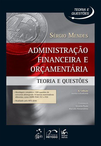 Livro Administração Financeira e Orçamentária: Teoria e Questões:  Mendes