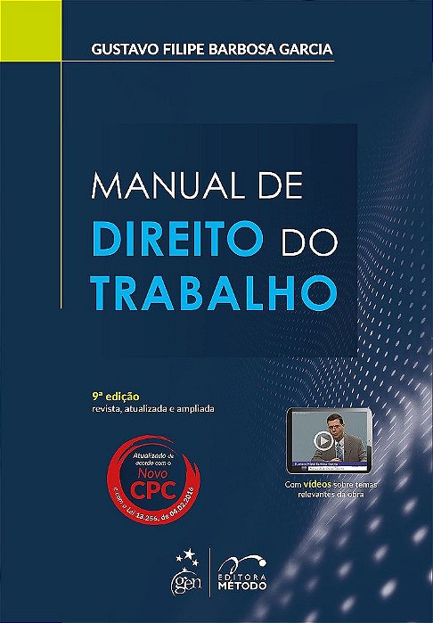 Livro Manual de Direito do Trabalho - Garcia