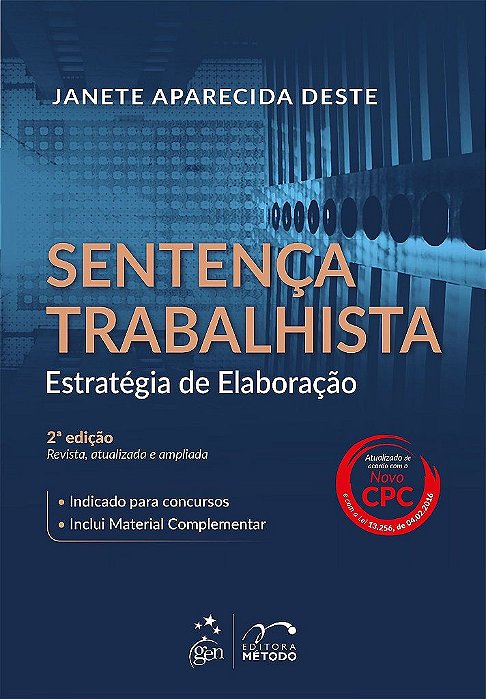 Livro Sentenca Trabalhista - Estrategia e Elaboracao - Deste
