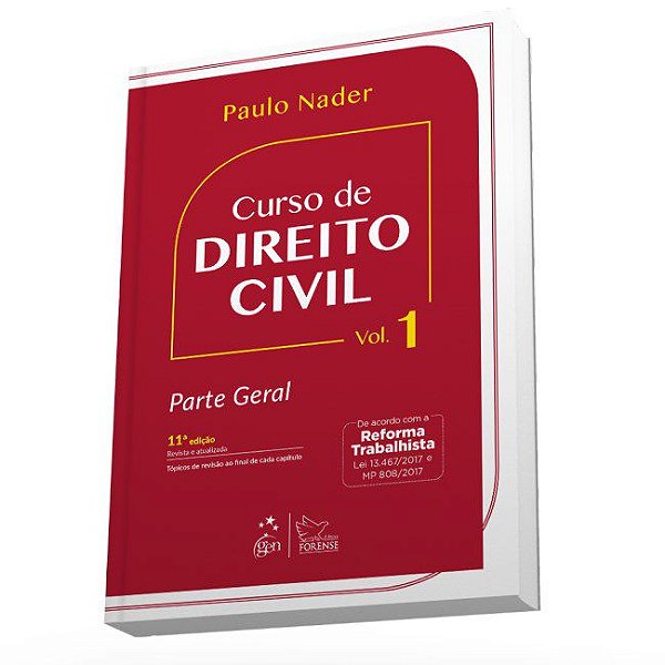 Livro Curso de Direito Civil - Parte Geral - Vol. 1 - Nader