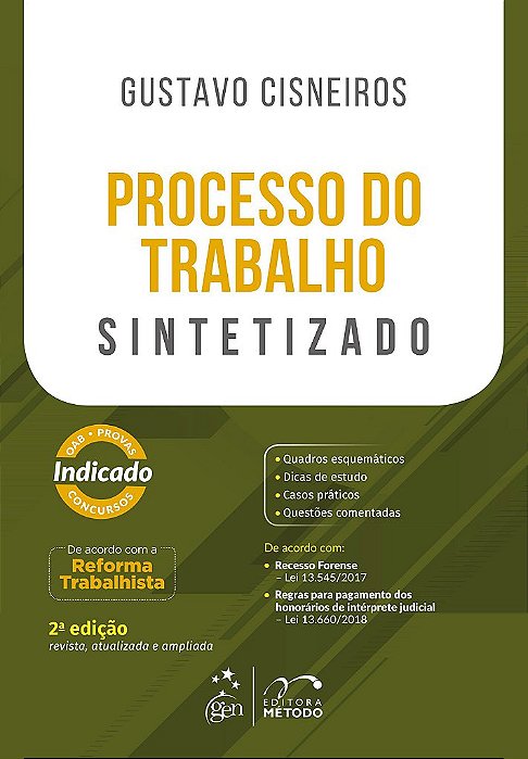 Livro Processo do Trabalho Sintetizado - Cisneiros - Método
