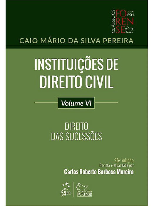 Livro Instituicoes de Direito Civil - Vol. Vi - Direito das Sucessoes - Pereira