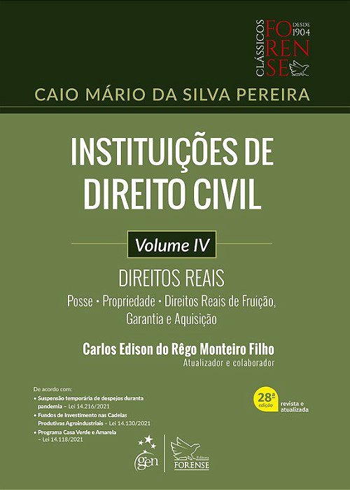 Livro Instituicoes de Direito Civil: Direitos Reais - Vol. Iv - Pereira
