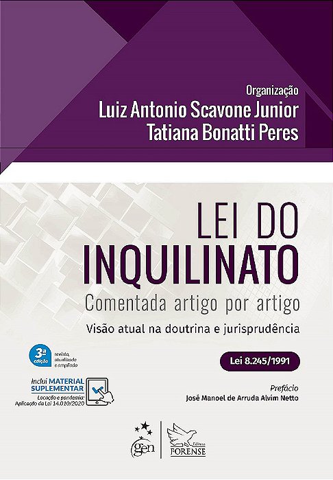 Livro Lei do Inquilinato - 03ed/20 - Scavone Junior/peres