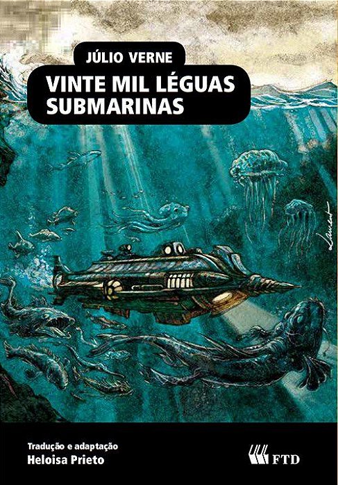 Livro Vinte Mil Léguas Submarinas - Julio Verne - FTD
