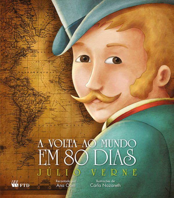 Livro Volta ao Mundo em 80 Dias - Julio Verne - FTD