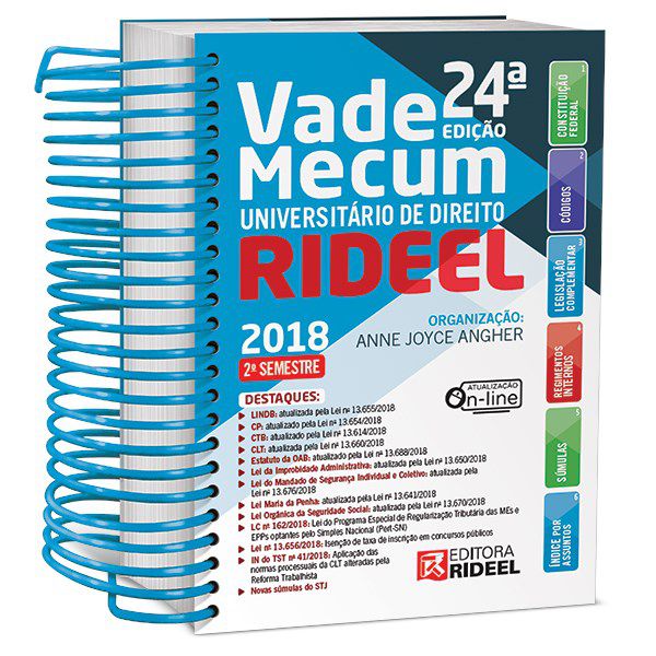 Livro Vade Mecum Universitario de Direito - 2 Semestre 2018 - Angher (org.)