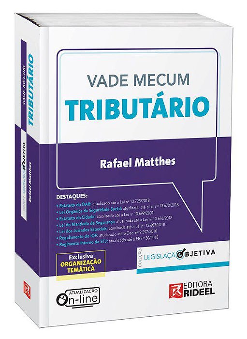 Livro Vade Mecum Tributario - Legislacao Objetiva - Matthes