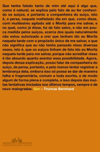 Livro Sim - Bernhard